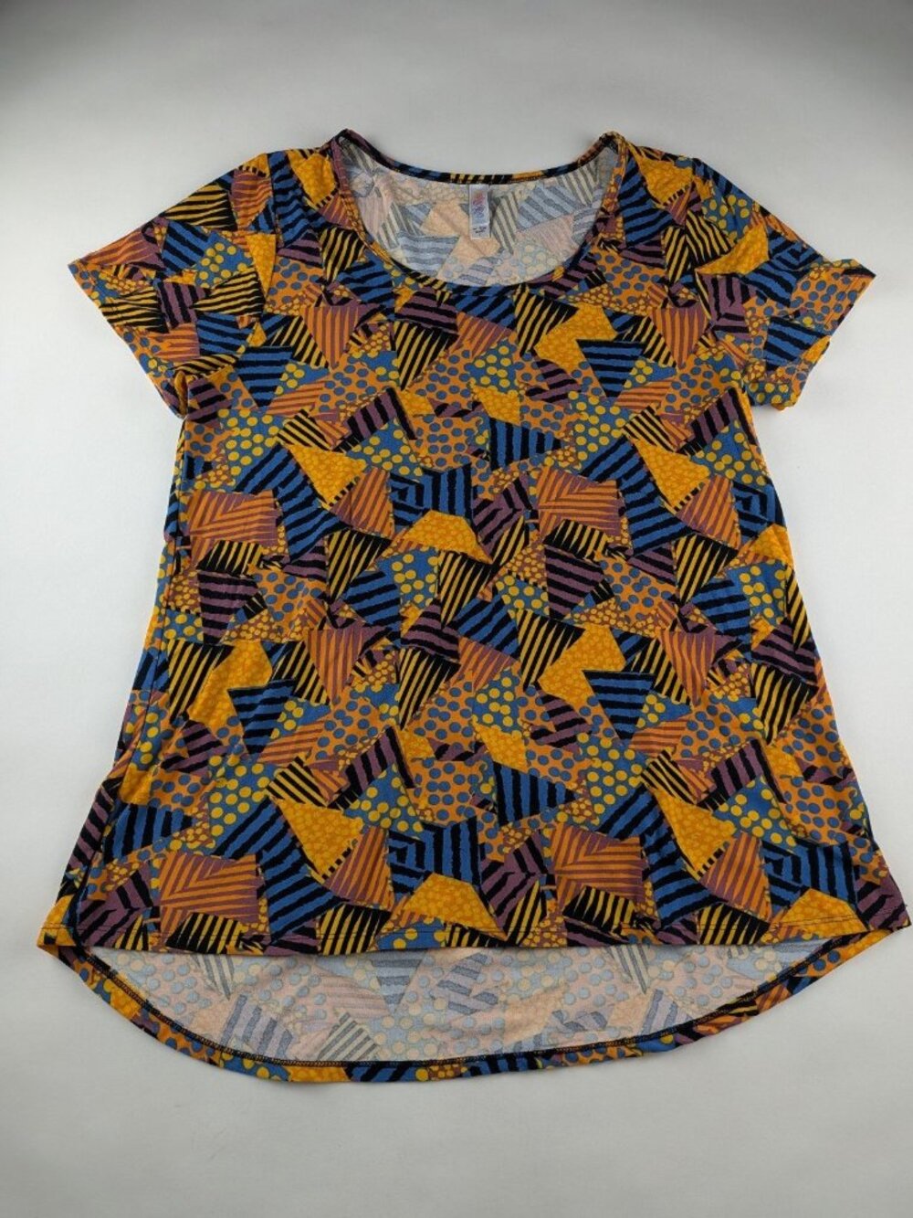 Lularoe Abstract Print Short Sleeve Shirt Large